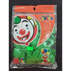 Globo Payaso 9 Color Verde...