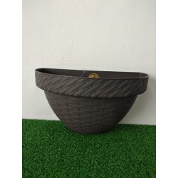 Maceta Rattan De Pared 26.5
